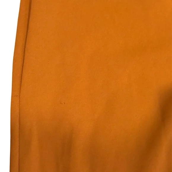 Calvin Klein Wide Crop Leg Jumpsuit V Neck Tie Belt SZ 12 Burnt Orange - Picture 6 of 10
